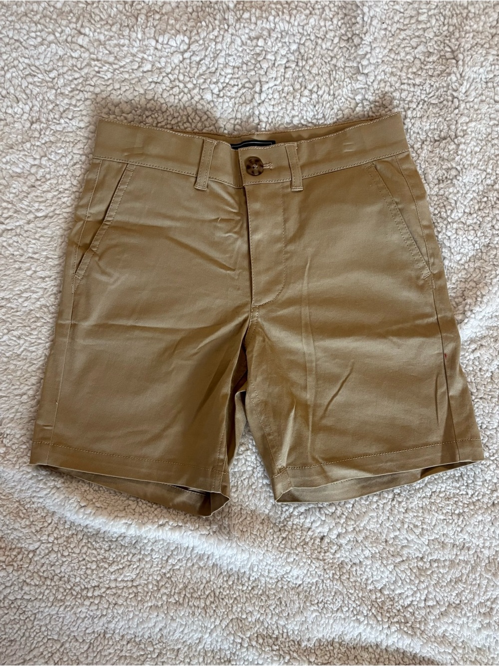 Kids Tan Casual Stretch Shorts